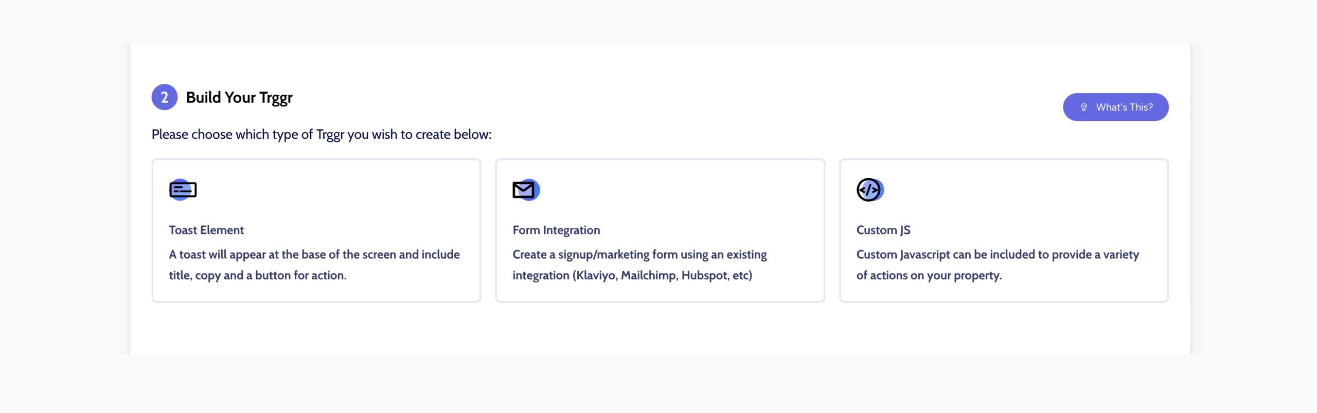 Choose Trigger Content Type